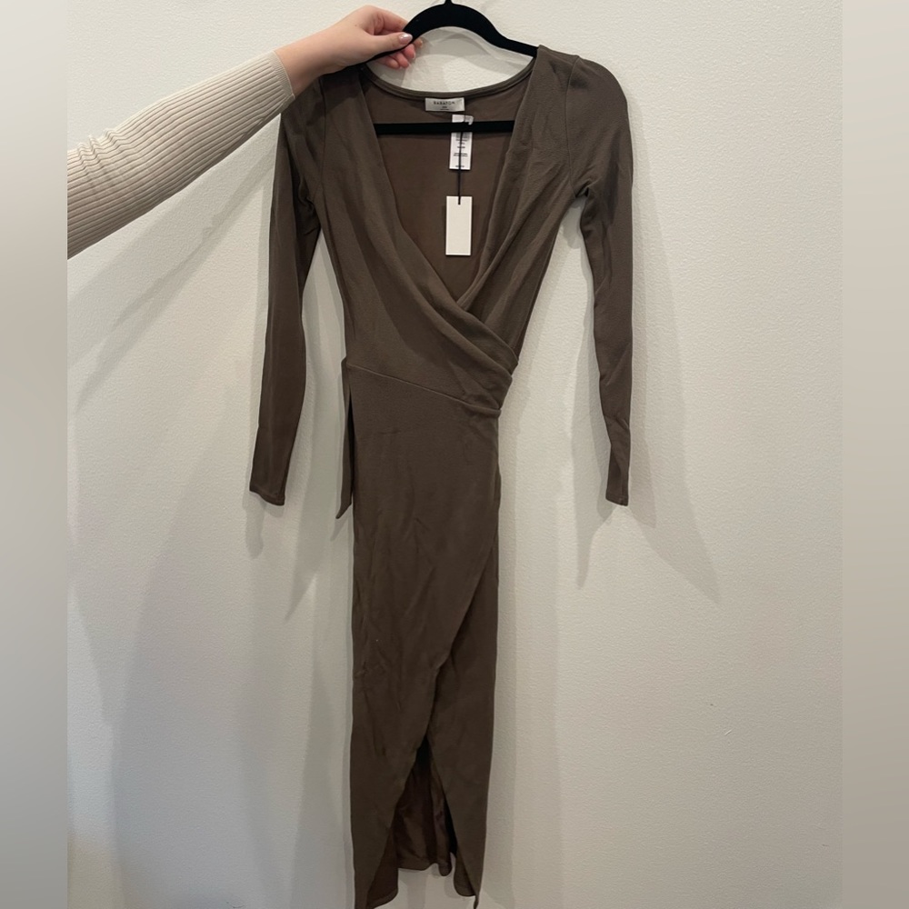 NWT BABATON CREPE WRAP DRESS